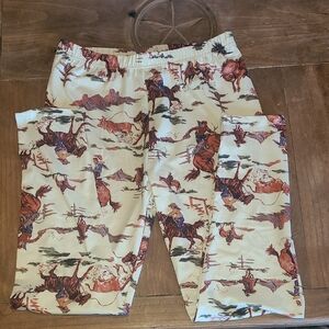 Western Cowboy Print Leggings